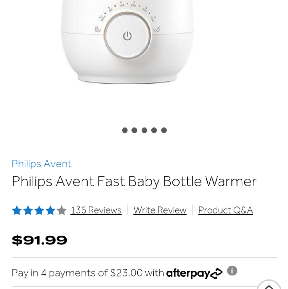 Philips Avent Fast Baby Bottle Warmer
